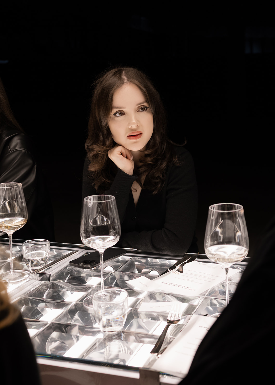 Guest in motion at the We Are Ona WSA New York dinner, photographed by Alicia Valdez
