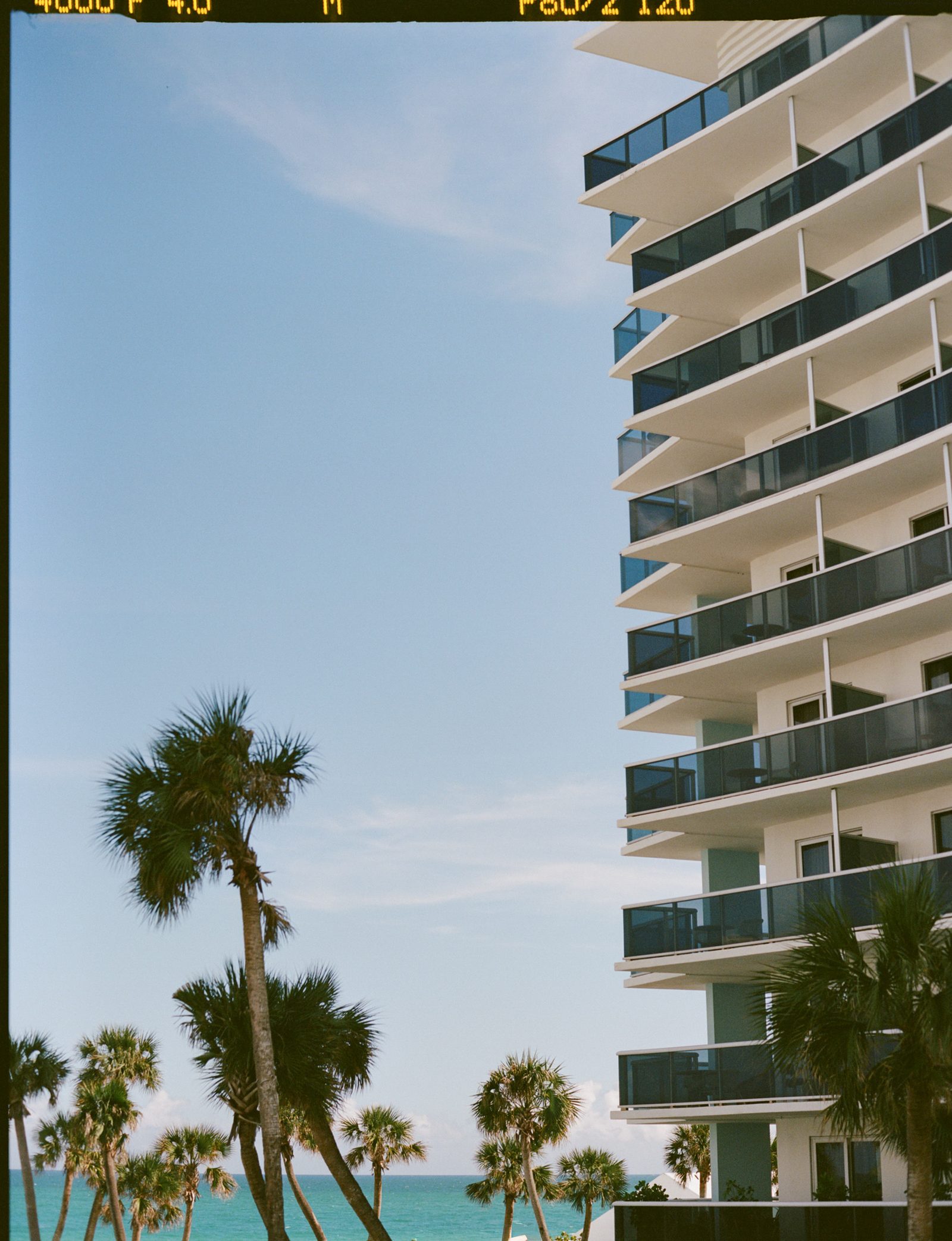 Film photograph of the We Are Ona x Sabine Marcelis installation during Art Basel Miami Beach 2025, by Alicia Valdez