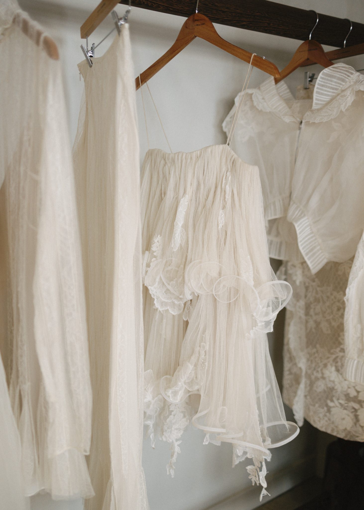 Bridal portrait, intimate moment